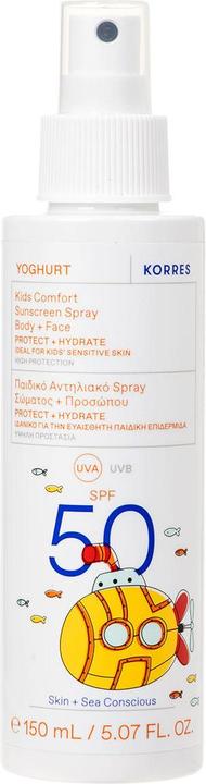 Immagine prodotto Korres Yoghurt Kids Comfort Spray Solare Corpo + Viso SPF 50 (Spray solare, SPF 50, 150 ml)
