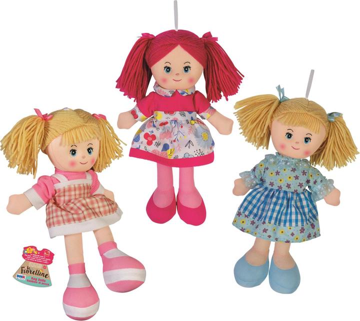 Actual product image Rs Toys BAMBOLA PEZZA 30 CM 3 ASS. IN DISPLAY 6 PZ