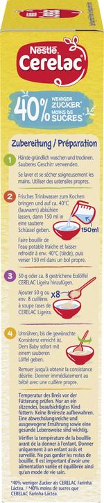 Immagine prodotto Nestlé Cerelac Farina Lattea -40% Zucchero (250 g)