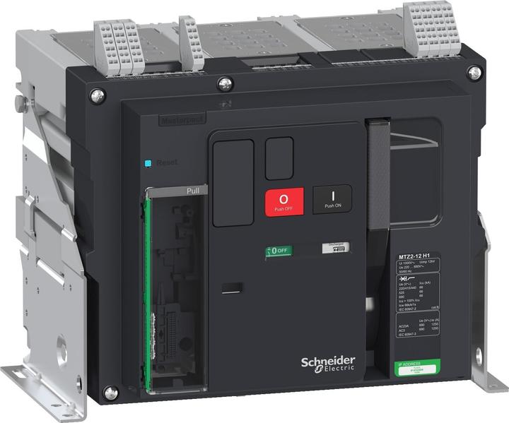 Actual product image Schneider Electric LV848029 Masterpact MTZ2 1250A H1 Icu=66kA/440V 3 basic switches