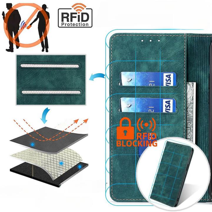Produktbild Cover-Discount Honor Magic6 Pro - Etui mit RFID Blocker grün (Honor Magic6 Pro)