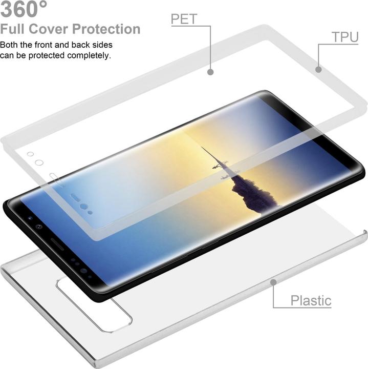 Immagine prodotto Cadorabo Custodia TPU con scafo a 360 gradi (Samsung Galaxy Note 8)