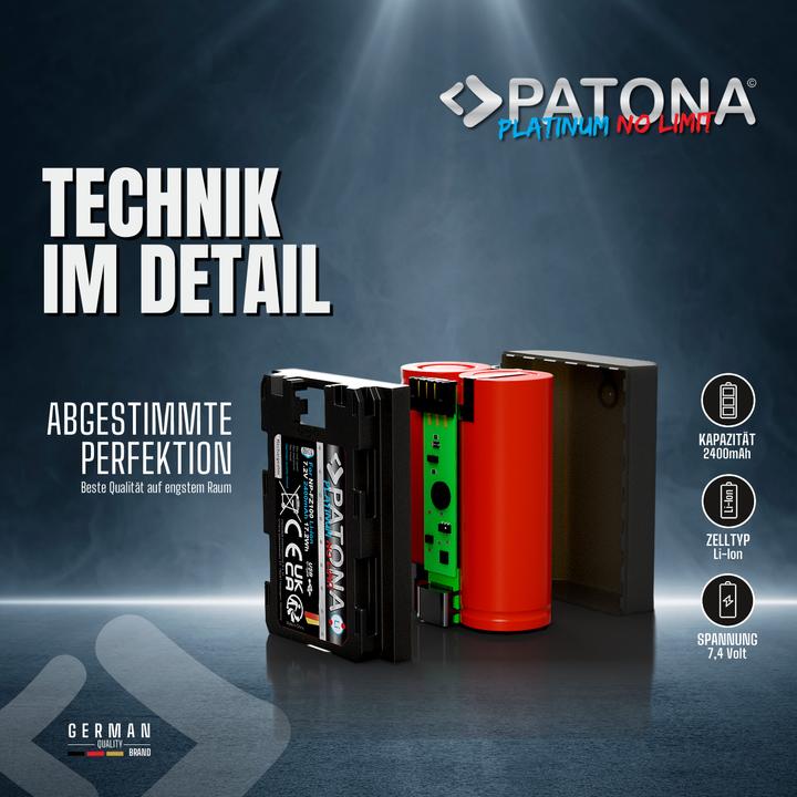 Produktbild Patona Platinum NP-FZ100 USB-C (Kamera Akku)
