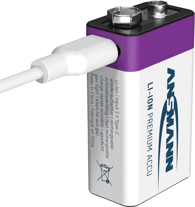 Ansmann Premium Rechargeable (1 pcs, 9V Block, 400 mAh)
