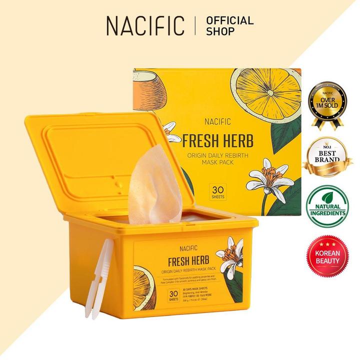 Actual product image Nacific Fresh Herb origin Daily Mask Pack