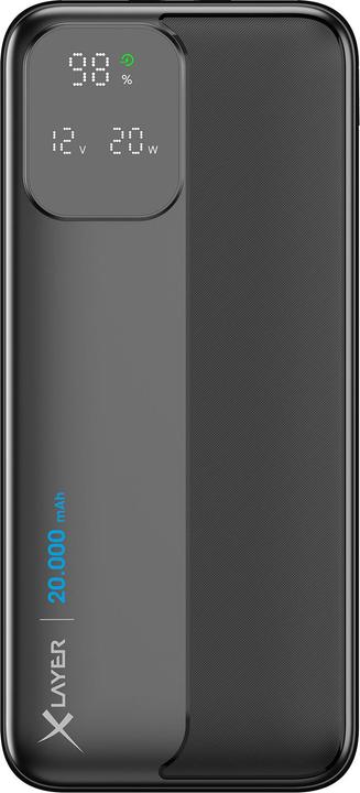 Immagine prodotto Xlayer Powerbank Rapid 20.000 mAh schwarz (20000 mAh, 20 W, 74 Wh)