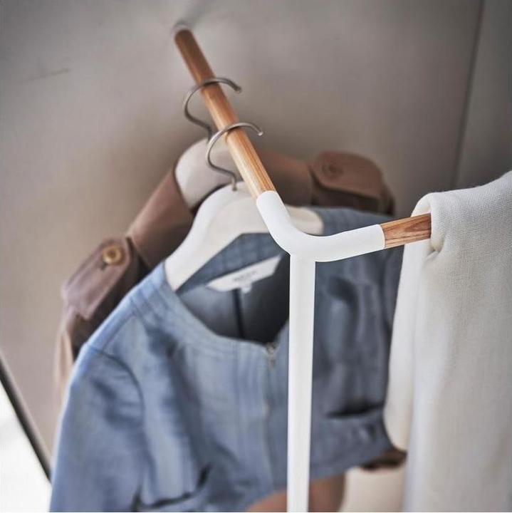 Actual product image Yamazaki Leaning corner coat rack TOWER