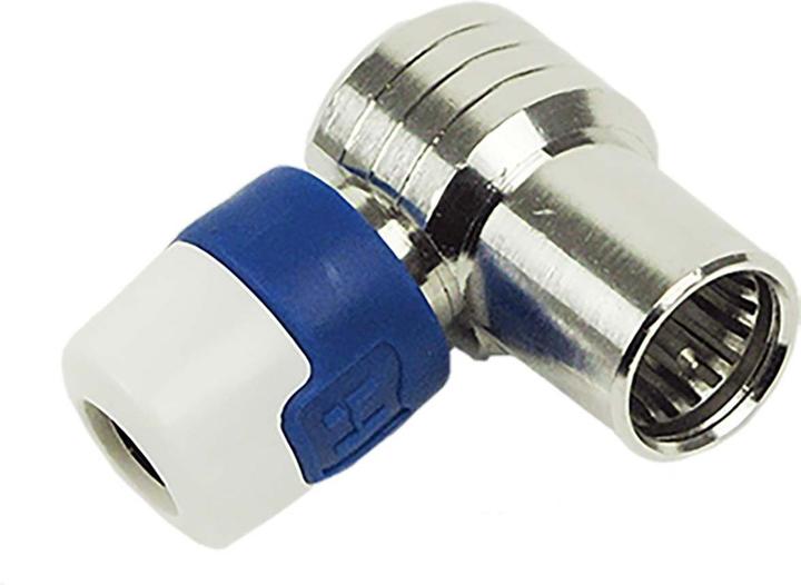 Actual product image Hirschmann QFA 5 Angled push on quick F connector - 50 pcs (Antenna cable)
