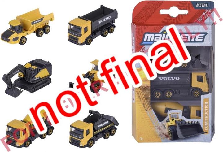Actual product image Majorette Volvo Construction 3 Pieces Set, 2-sort.