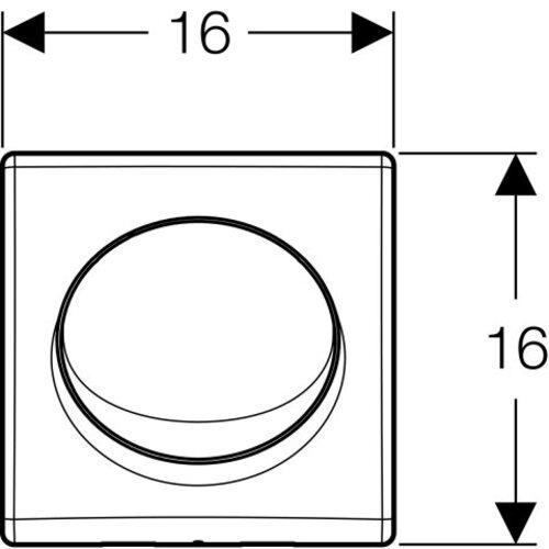 Produktbild Geberit Basic Urinalsteuerung (seidenglanz-verchromt)