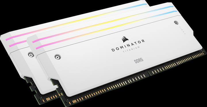 Image du produit Corsair DOMINATOR Titanium Light Enhancement Kit, 2-up config, Functional LEDs, White Heatsink, no DRAM ICs (Multicolore)