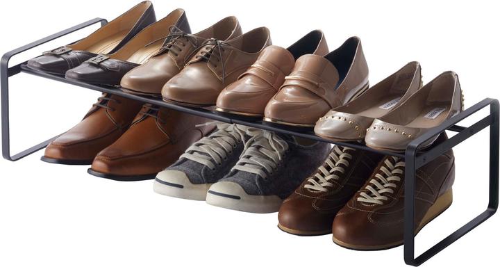 Actual product image Yamazaki Extendable shoe rack with FRAME struts (41 x 25 x 17.5 cm)
