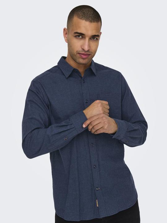 Image du produit Only & Sons Coupe normale Col de chemise Chemise (M)