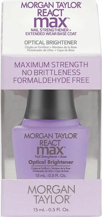 Immagine prodotto Morgan Taylor REACT MAX OPTICAL rinforzante per unghie + base 15 ml (Smalto)