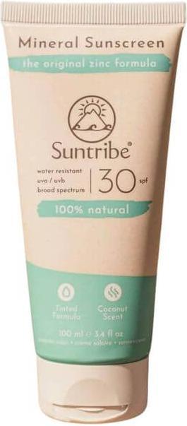 Suntribe Mineralische Bio-Sonnencreme (Sonnencreme, SPF 30, 100 ml, 1 g)