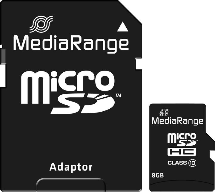 Produktbild MediaRange MR957 (8 GB, microSDHC, U1, UHS-I)