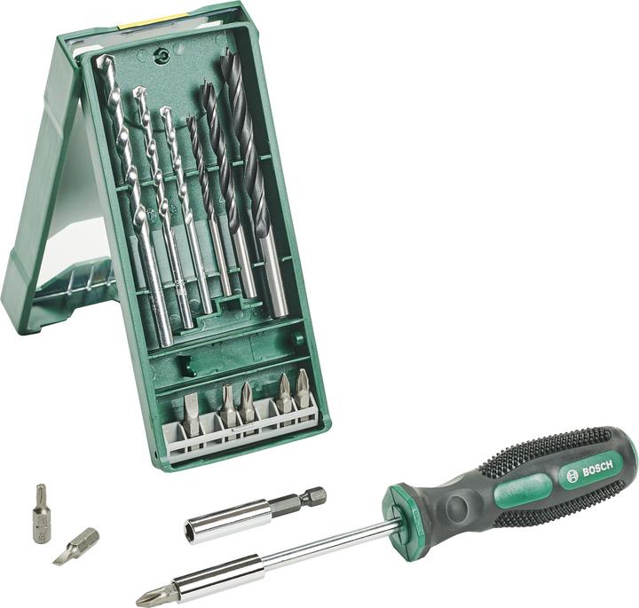 Bosch Zubehör 15-tlg. Mini-X-Line Mixed Set + Handschrauber (5-8 mm (Steinbohrer))
