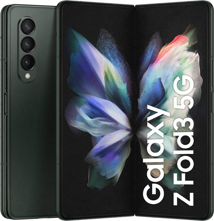 Image du produit Samsung Galaxy Z Fold3 5G UE (512 Go, Phantom Green, 7.60", SIM + eSIM, 12 Mpx, 5G)