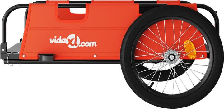 Produktbild VidaXL Fahrradanhänger Orange Oxford-Gewebe und Eisen, Farbe
