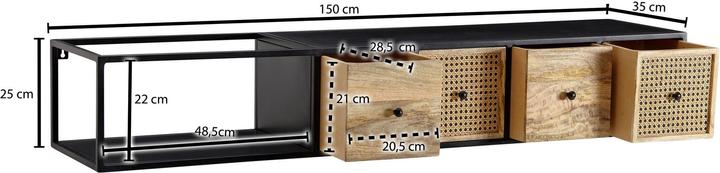 Produktbild Wohnling Hängend (150 x 35 x 25 cm)