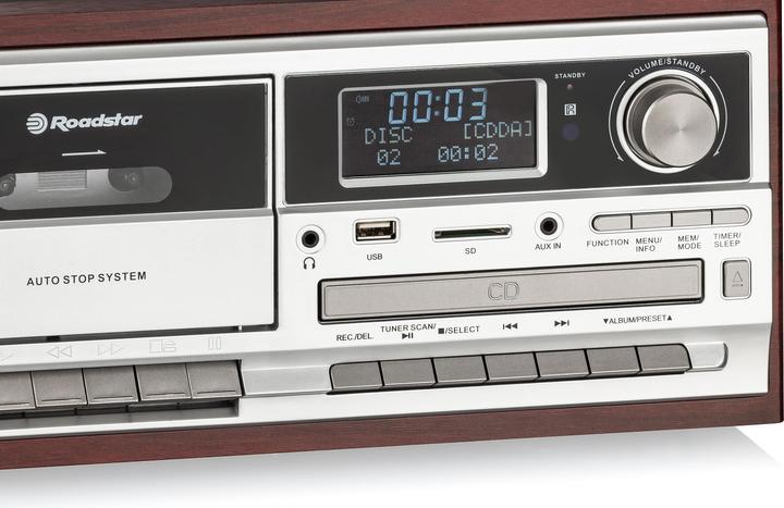 Produktbild Roadstar HIF-8892D+BT (Bluetooth, Plattenspieler, 2x 4 W)