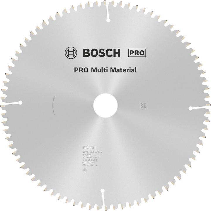 Actual product image Bosch Professional Zubehör PRO Multi Material circular saw blade, 260 x 3.2 x 30 mm