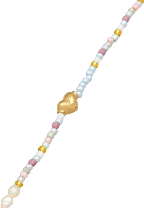 Produktbild Elli Herz, Multi-Color, Perlenkette (Süsswasserzuchtperlen, No stone, 925 Sterling Silber vergoldet, Glas, Plastik, 36 cm)