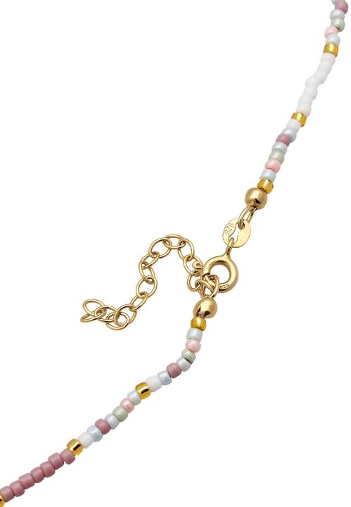 Produktbild Elli Herz, Multi-Color, Perlenkette (Süsswasserzuchtperlen, No stone, 925 Sterling Silber vergoldet, Glas, Plastik, 36 cm)