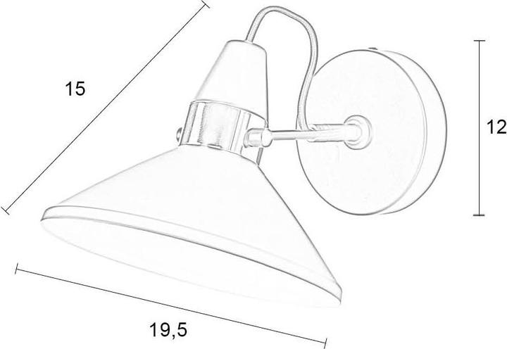 Actual product image Zuiver Wall Lamp Jona (E27)