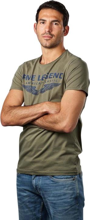Pme Legend T-Shirt Round Neck Printed dusty olive