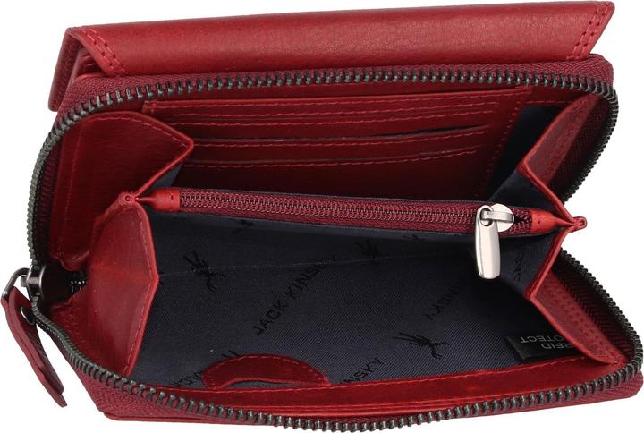 Actual product image Jack kinsky Wallet RFID protection leather 13.5 cm