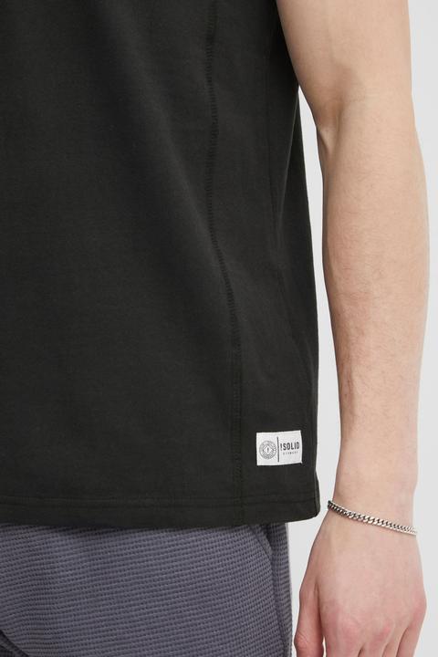 Actual product image Solid Dorian Men's T-Shirt Short Sleeve Shirt Tee With Grandad-Neck (M)