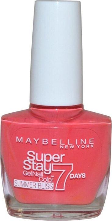 Actual product image Maybelline New York Maybelline SuperStay 7 Days Gel 872 Red Hot Getaway Nail Polish 10ml (Gel-Effect Nail Polish)