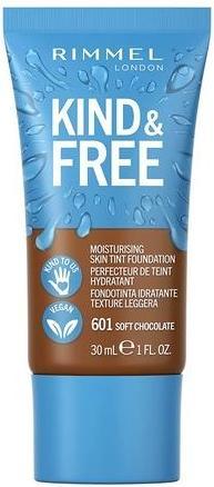 Actual product image Rimmel London Kind & Free Skin Tint Foundation (601 Soft Chocolate)