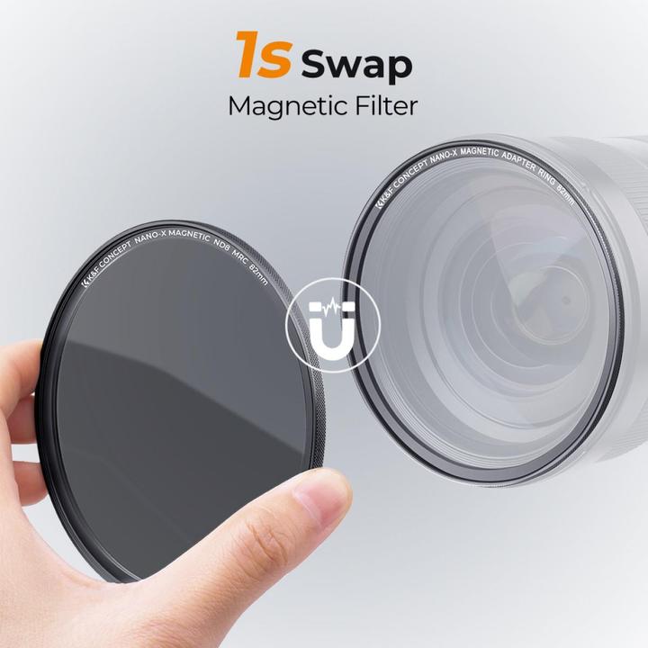 Produktbild K&F Concept Concept Magnetic Lensfilter-Kit CPL-ND-UV 55 mm (ND- / Graufilter, UV-Filter)