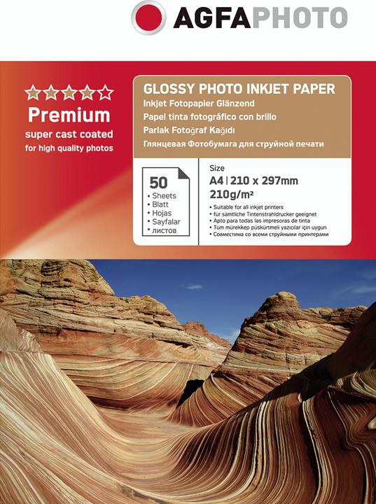 Actual product image AGFAPHOTO Photo Glossy Paper 210 g A 4 50 sheets (210 g/m², A4, 1 x)