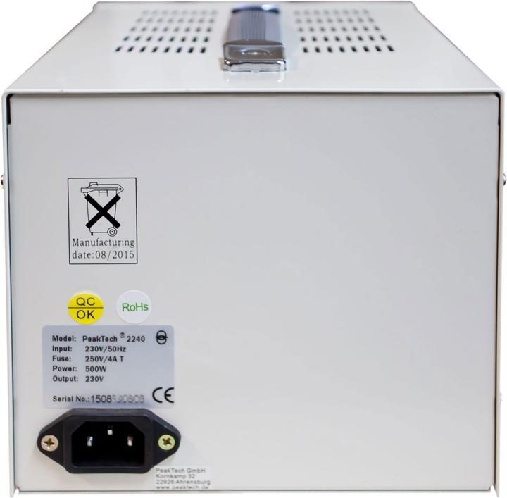 Actual product image Peaktech P 2240 Isolating transformer