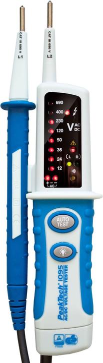 Actual product image Peaktech P 1095 Two-pole AC/DC voltage tester (CAT IV 600V)