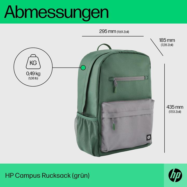 Actual product image HP Campus Green Backpack (17 l)