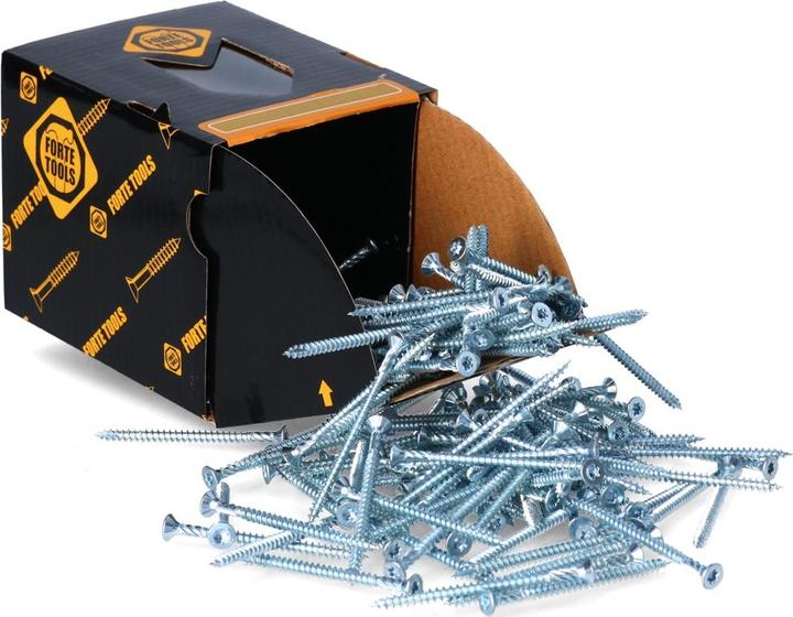 Actual product image Forte tools CHIPBOARD SCR T15 3.5X20 WHITE ZN(200) (200 Screws per piece)