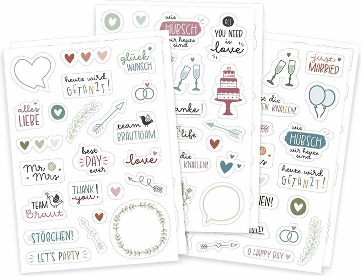 Produktbild Sticker-Set Hochzeit