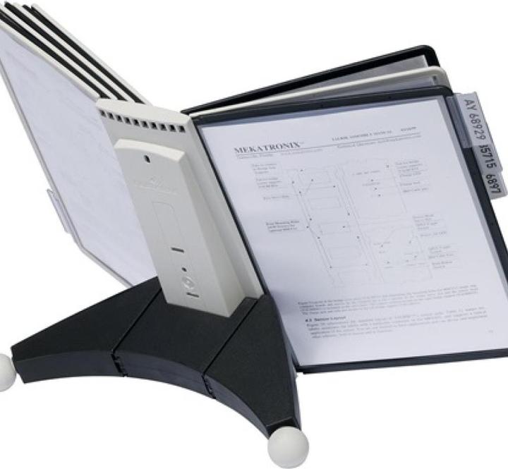 Produktbild Durable Tischständer Ku.schwarz/grau 10 Sichttafeln DIN A4 m.Profilrahmen