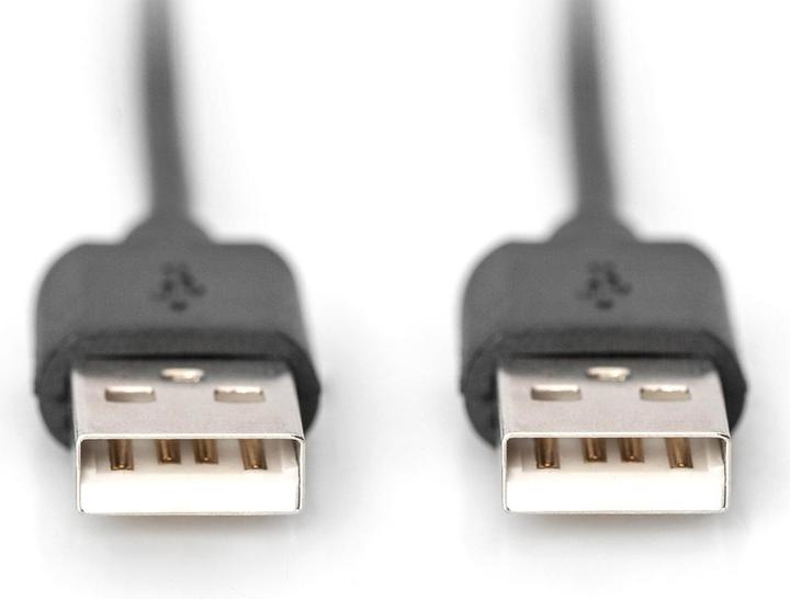 Produktbild Digitus ASSMANN USB Anschlusskabel Typ A St/St 1,8m USB 2.0 kompatibel sw (1.80 m, USB 2.0)