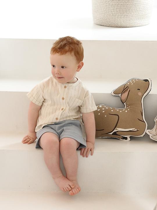 Actual product image Vertbaudet Baby-Set: Hemd in Leinenoptik & Shorts (80)