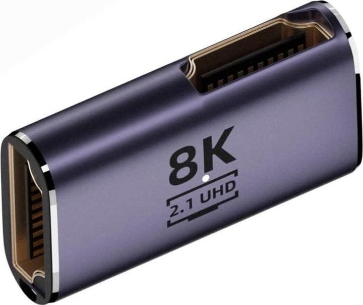 Produktbild PowerGuard HDMI auf HDMI Gender Changer Adapter (female/female) 90-Grad Winkel 8K (HDMI, 3 cm)