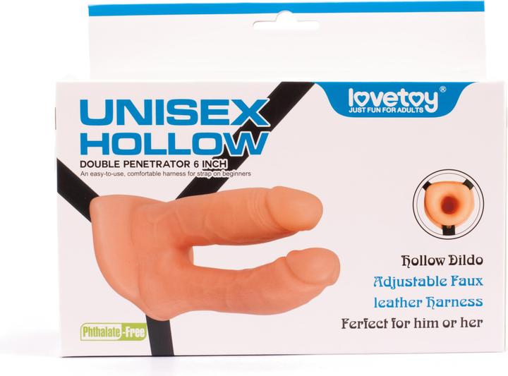 Immagine prodotto Lovetoy Penetratore doppio con cinturino cavo unisex da 6 pollici