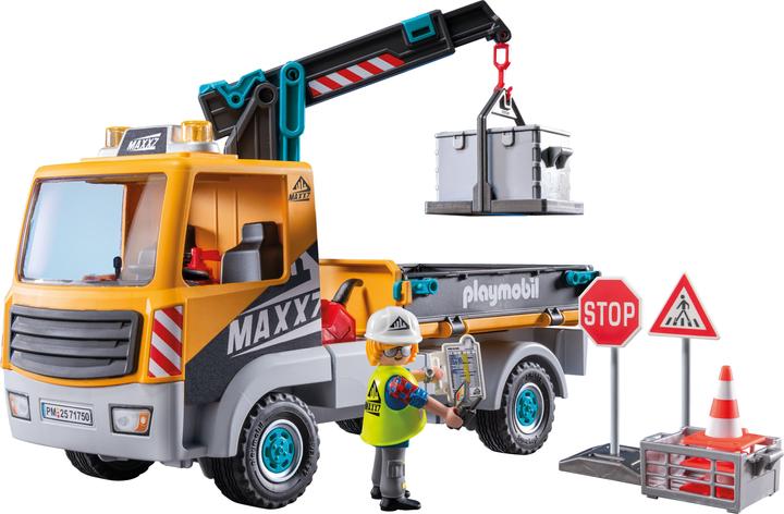 Image du produit Playmobil Camion de chantier avec grue (71750, Playmobil Action Heroes)