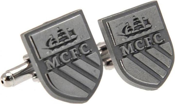 Manchester City FC Chrome Manschettenknöpfe (100% Metall)