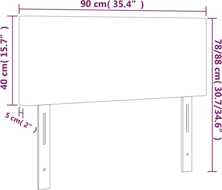 Actual product image VidaXL Loretta (200 x 5 x 128 cm)