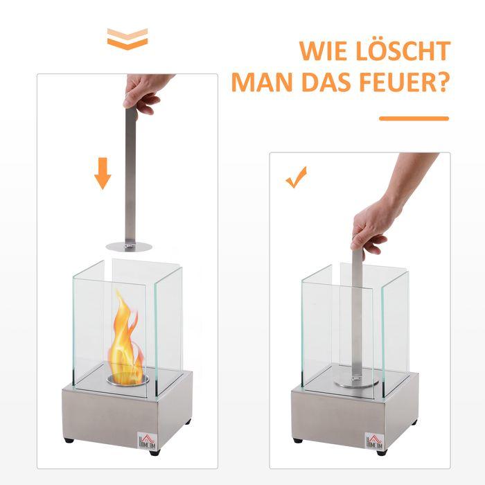 Produktbild Homcom Ethanol-Kamin
